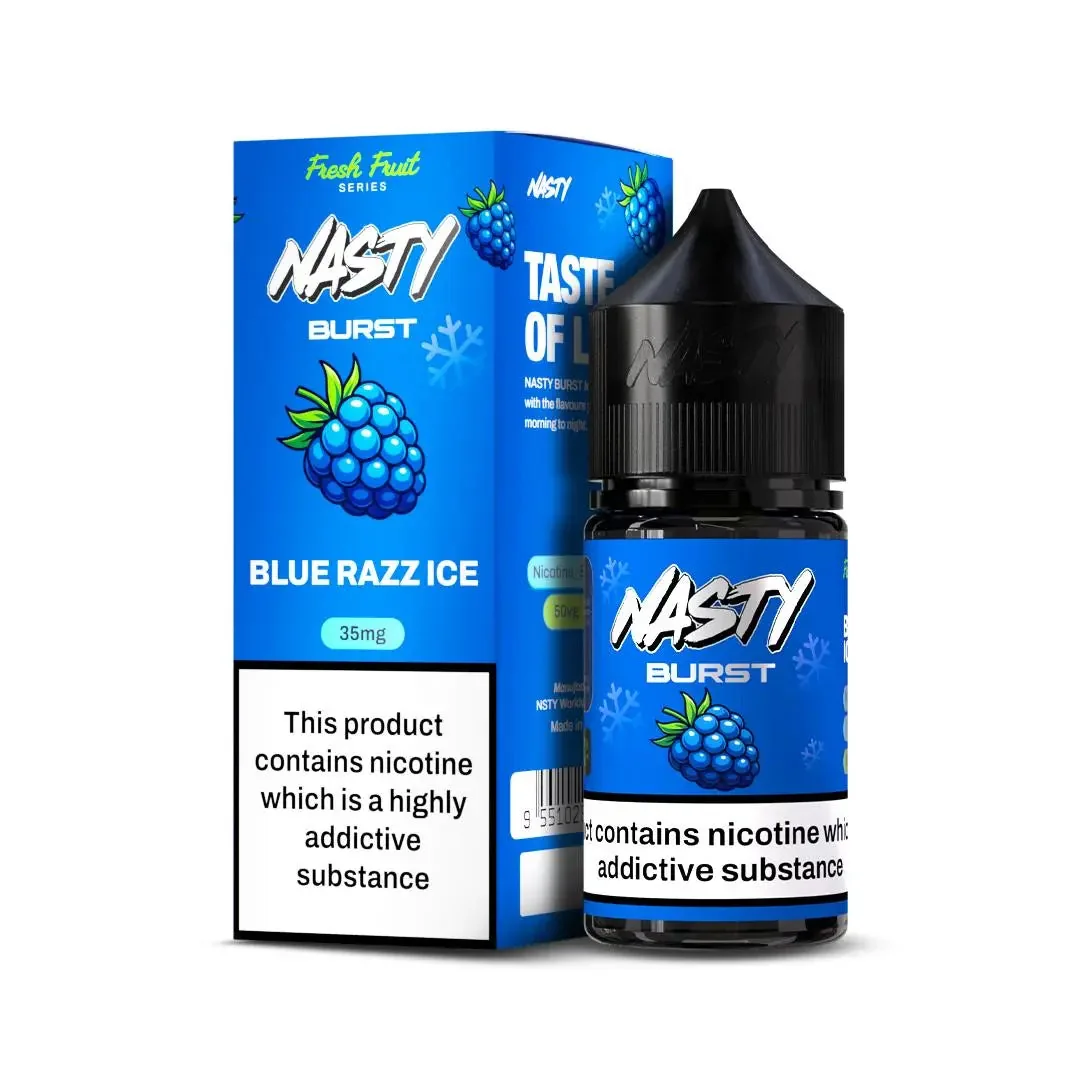 Nasty Burst Nic Salts – Blue Razz Ice