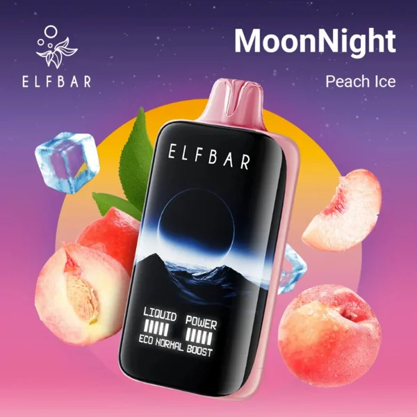 Elf Bar Moon Night 40K Peach Ice Disposable Vape � 40000 Puffs Rechargeable | Buy Online Mumbai - Vape Shop Mumbai