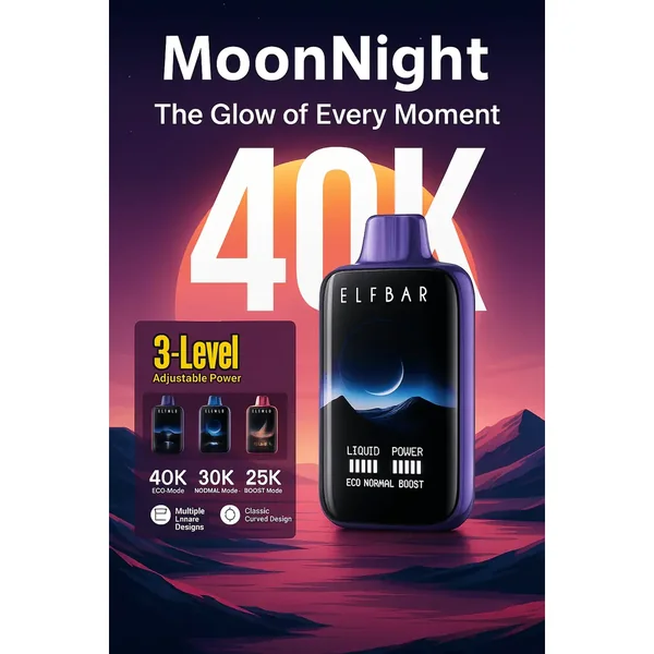 Elf Bar Moon Night 40K Mango Peach Watermelon Disposable Vape � 40000 Puffs Rechargeable | Buy Online Mumbai - Vape Shop Mumbai